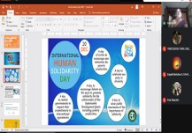 University Speaks SDG, International Human Solidarity